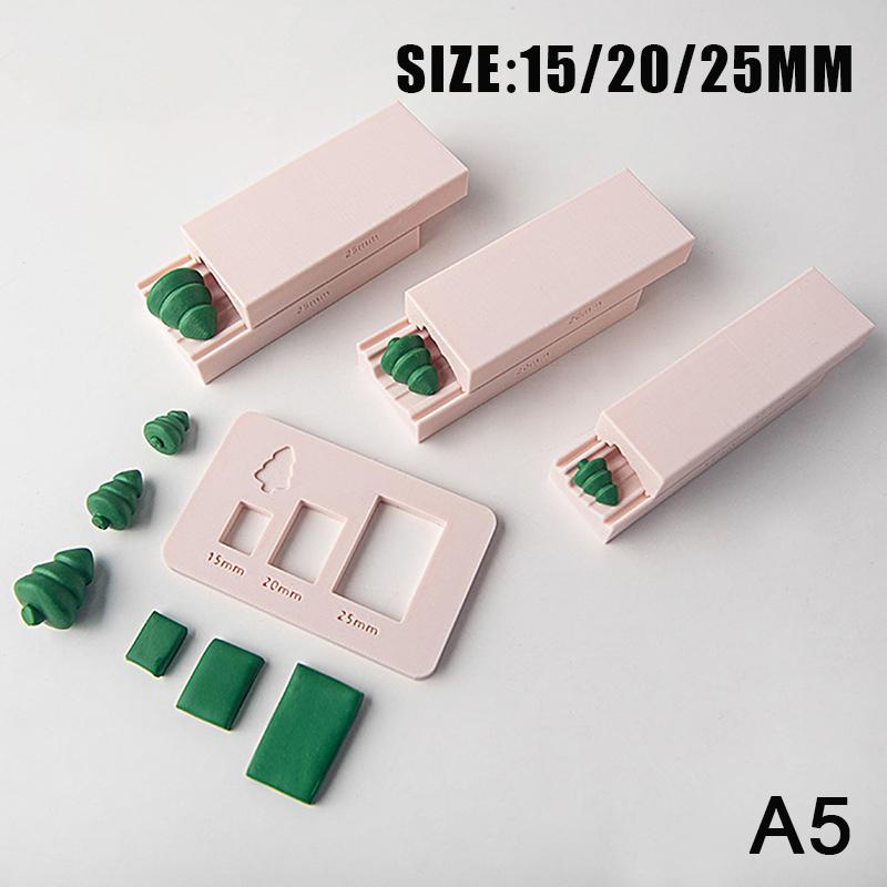 

3D Рождественская елка Ролик для бусин из мягкой глины Форма для рождественской елки Разных размеров Сделай сам Ручной работы Подвеска для серег Украшение Инструменты для керамики A5