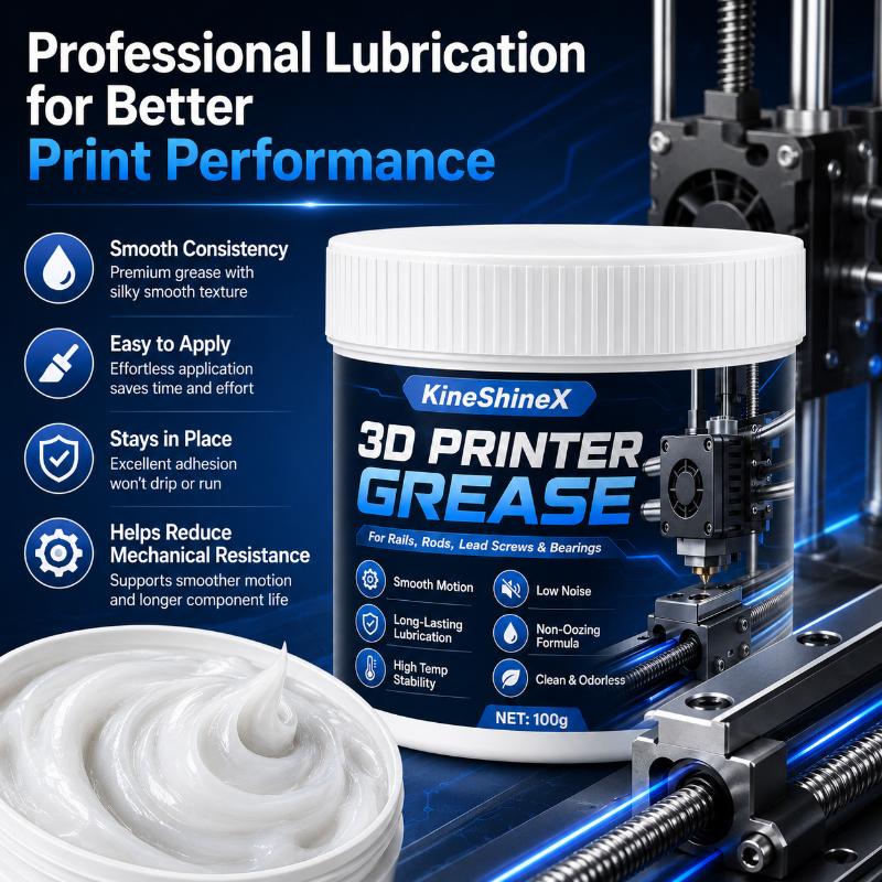 3D Printer Lithium Grease, High-Speed Lubricant For Lead Screws & Linear Rails, Reduce Noise Friction Wear, Smooth Print