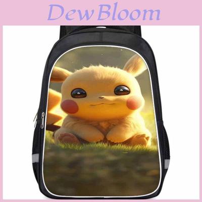 Stylish And Spacious Pikachu Backpack For Kids In Oxford Cloth Suitable For School