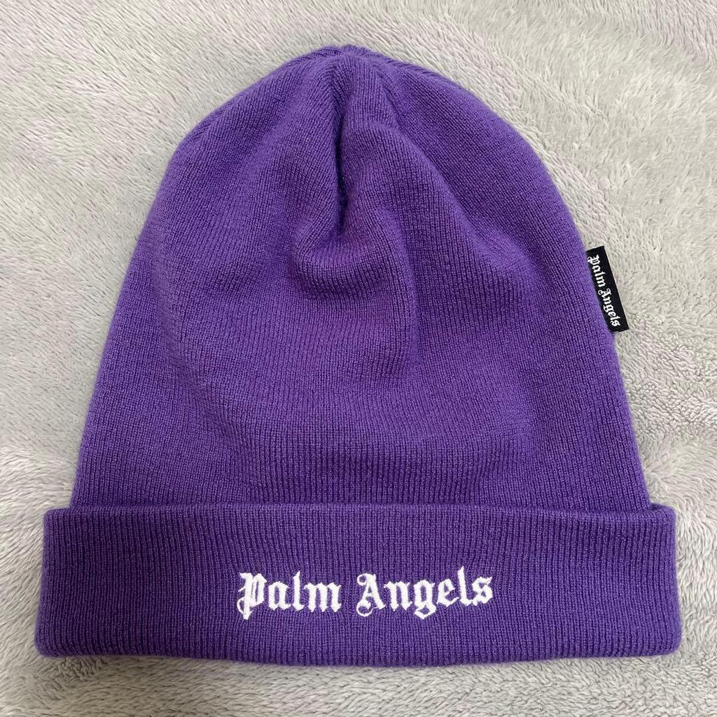 Used palmangels beanie purple