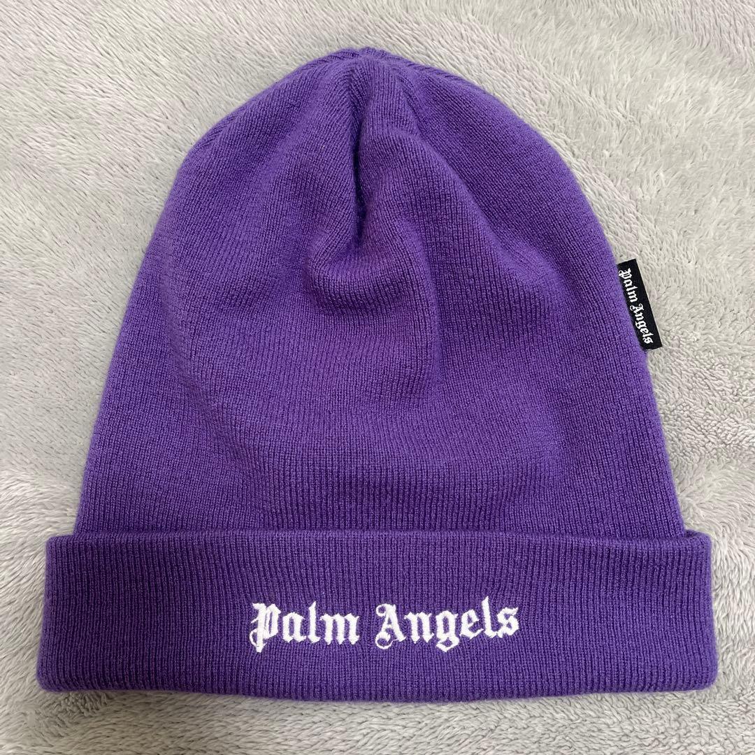 Used palmangels beanie purple