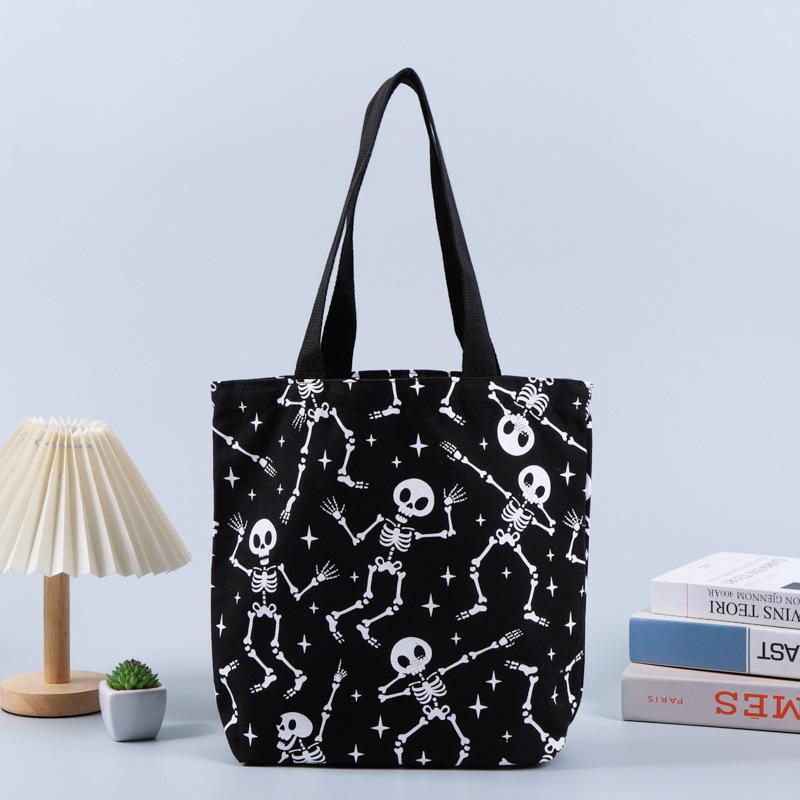 Cross-border halloween easter holiday party cotton bag christmas party ghost festival candy shopping bag canvas bag