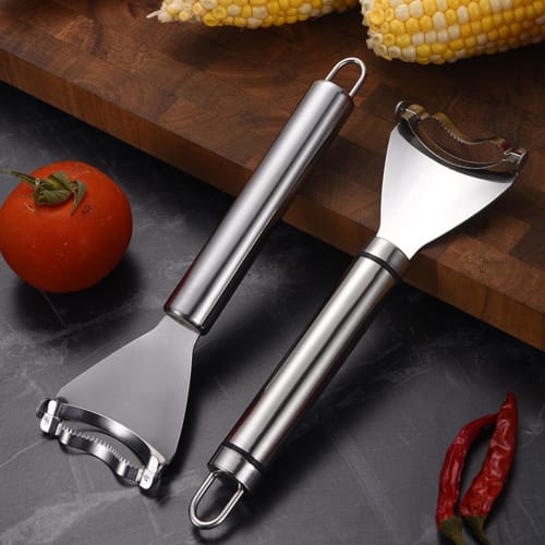 Corn Cutter, Corn Peeler, Corn Kernel Remover, Stainless Steel Corn Peeler, Corn Thresher, Easily Peels Kernels, Sheller, Corn Kernel Remover, Corn Pe
