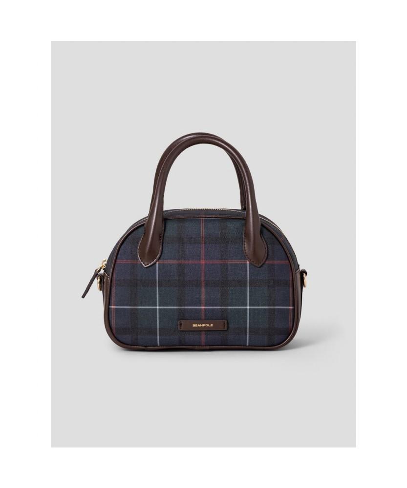 Beanpole Accessory Core Check Pvc Top Zipper Tote Bag Green