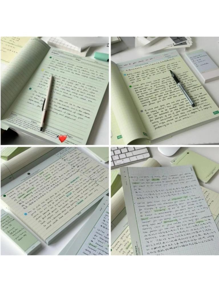 30 Sheets B5 Korean Memo Pad Multi functional Notebook Tearable Notes Drafts Plan Learning Paper School Stationery Supplies