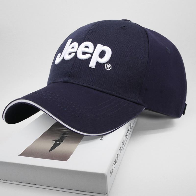 Car Baseball Cap Outdoor Adjustable Casual Hats Sunscreen Hat FOR Jeep Wrangler Grand Cherokee Compass Renegade Liberty Patriot AMY1