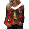 Long Sleeve Shirts For Women Cute Tops Christmas Prints Tees Blouses Casual Plus Size Basic Tops Pullover