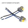 2Pcs H11 H8 Female Adapter Wiring Harness Socket Connector for Fog Light Headlamp