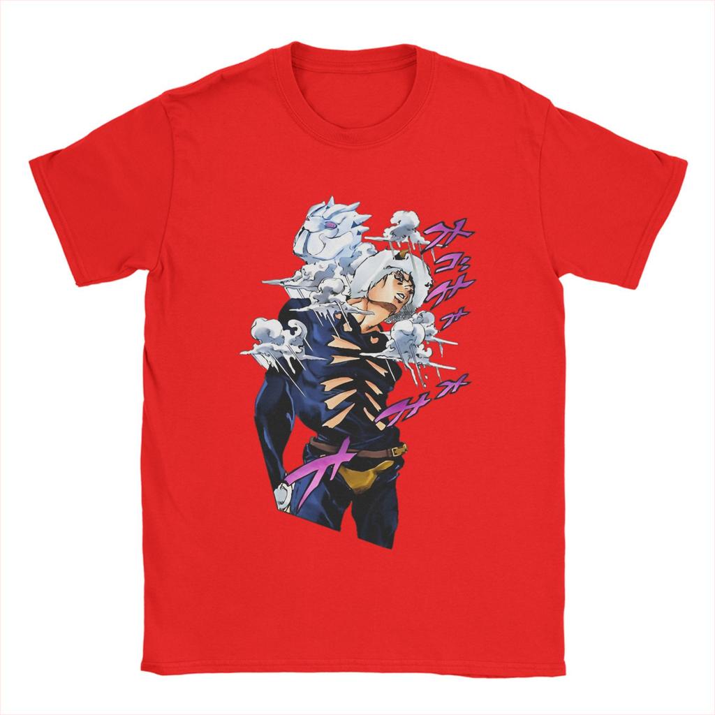 Weather Report Manga J-Jojos Anime Apparel Unisex T Shirt Pure Cotton Tee Graphic Printing Adventure Anime Tops T-shirt