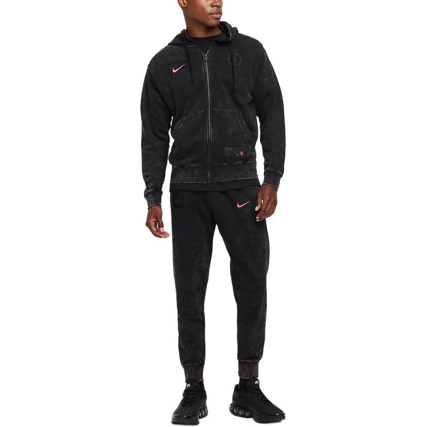 New Nike Chelsea Fc Club Third Men's Nike Soccer Full Zip French Terry Hoodie FQ2994-010