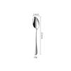 1010 Stainless Steel Dessert Spoon - Thick, Round, Mirror-Finish 304 Stainless Steel Tableware