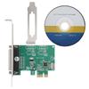 PCI E Parallel Port Expansion Card, Parallel Port DB25 LPT Printer to PCI E Express Card Converter Adapter