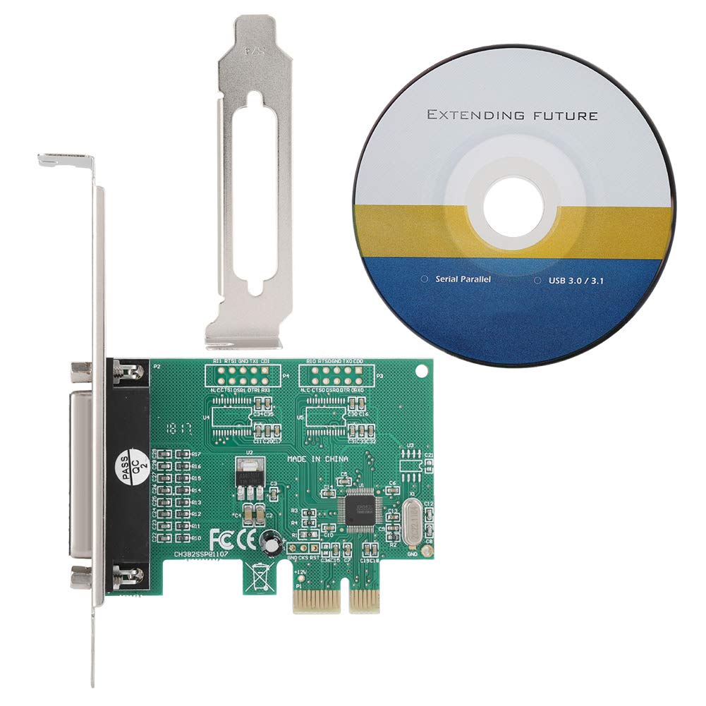 PCI E Parallel Port Expansion Card, Parallel Port DB25 LPT Printer to PCI E Express Card Converter Adapter