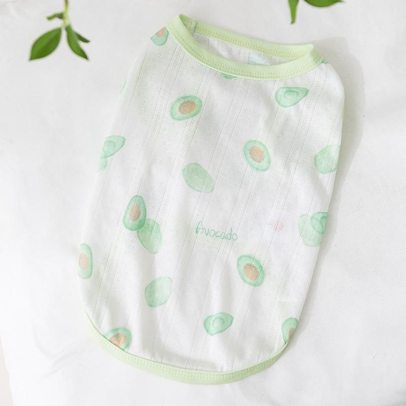 Corgi Vest Spring and Summer Full of Fruit Corgi Special Two-legged Clothes Starling Dachshund Medium Dog Pet Clothes