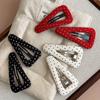 Korean Style Polka Dot Triangle Hair Clip Women's Fashionable and Simple BB Clip Hair Accessories