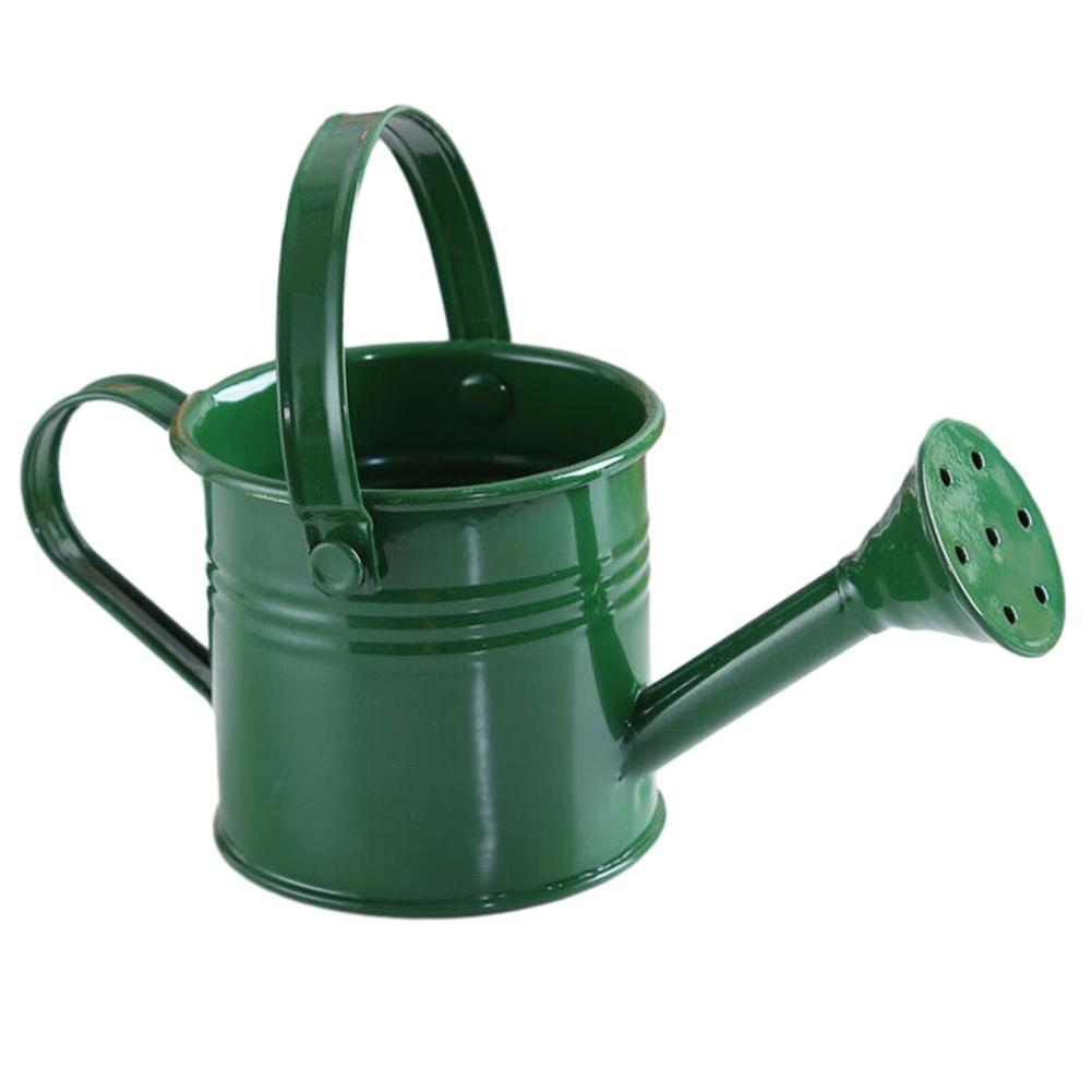 

Metal Watering Can Reusable Water Spraying Pot Plant Flower Kettle Metal Watering Can Sprinkled Indoor Outdoor Garden Supplies армия зеленый