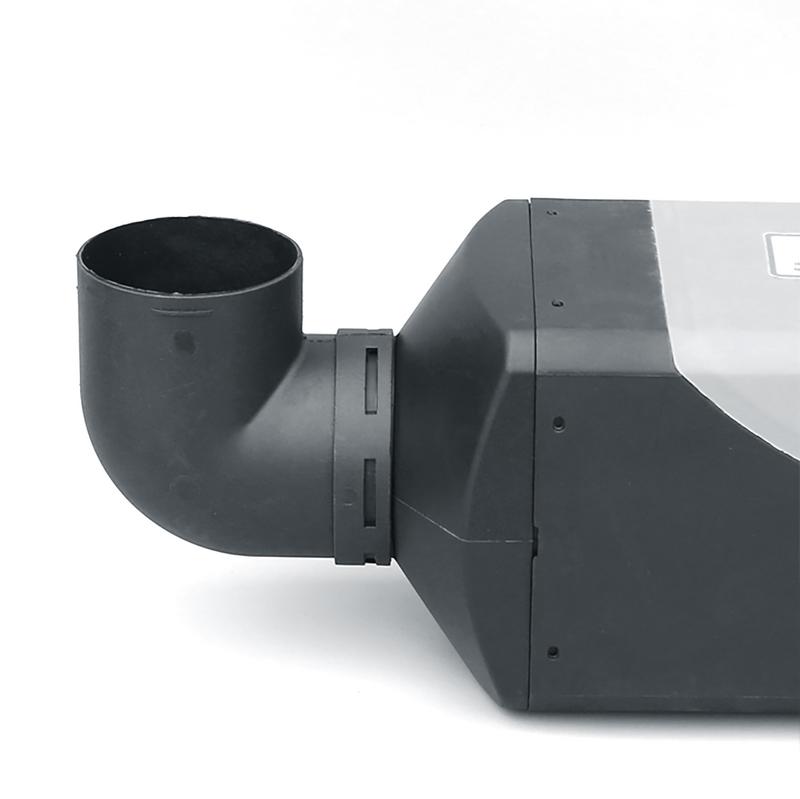 75/60mm Kunststoff L-förmiger Luftrohr-Winkel-Auslassverbinder für Webasto Eberspaecher 2KW/5KW Luft-Diesel-Standheizungszubehör