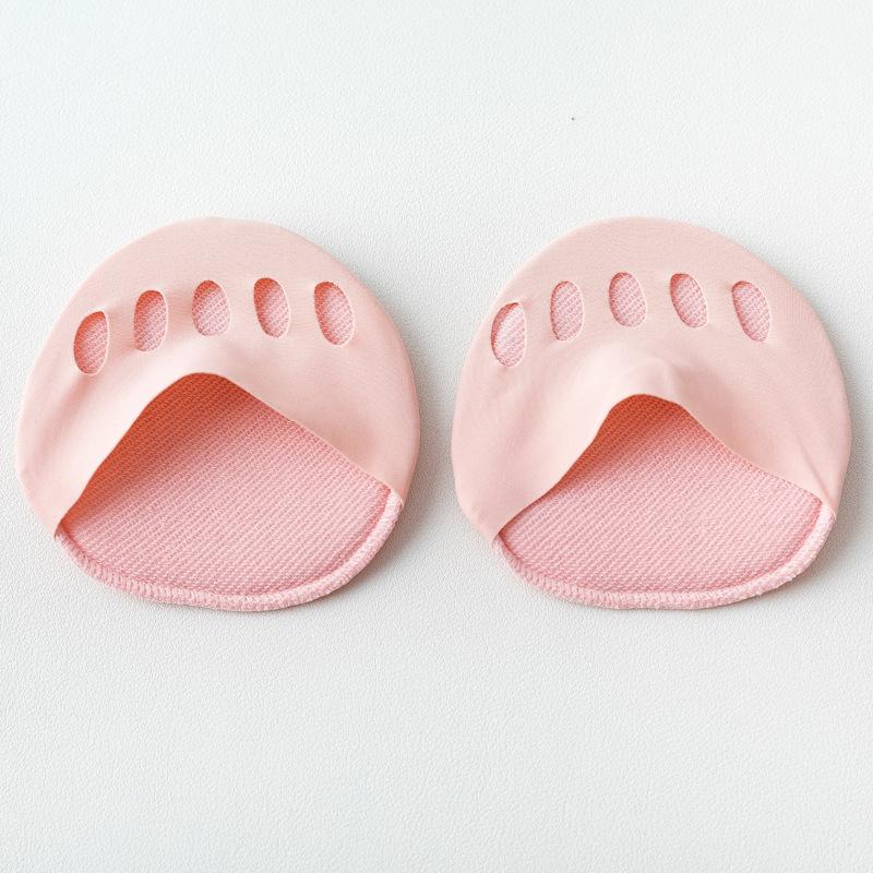 Five Toes Forefoot Pads for Women High Heels Half Insoles Foot Pain Care Summer Thin Breathable Ice Silk Invisible Socks Inserts