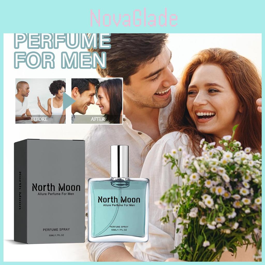 North Moon Men's Charm Fragrance Long Lasting Fresh Perfume 50ml Unique Scent