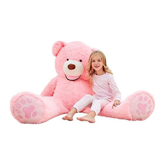 Plush Toy Extra Large Bear/Teddy Bear Cute Bear Animal Large Bear Stuffed Toy/Bear Sewing Wrap/Bear Hug Pillow/Celebration/Fluffy Stuffed Toy (Pink,