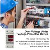 40A 63A 230V RGB Over Voltage Under Voltage Protective Device Din Rail Protector Relay Adjustable Over Current Protection Limit