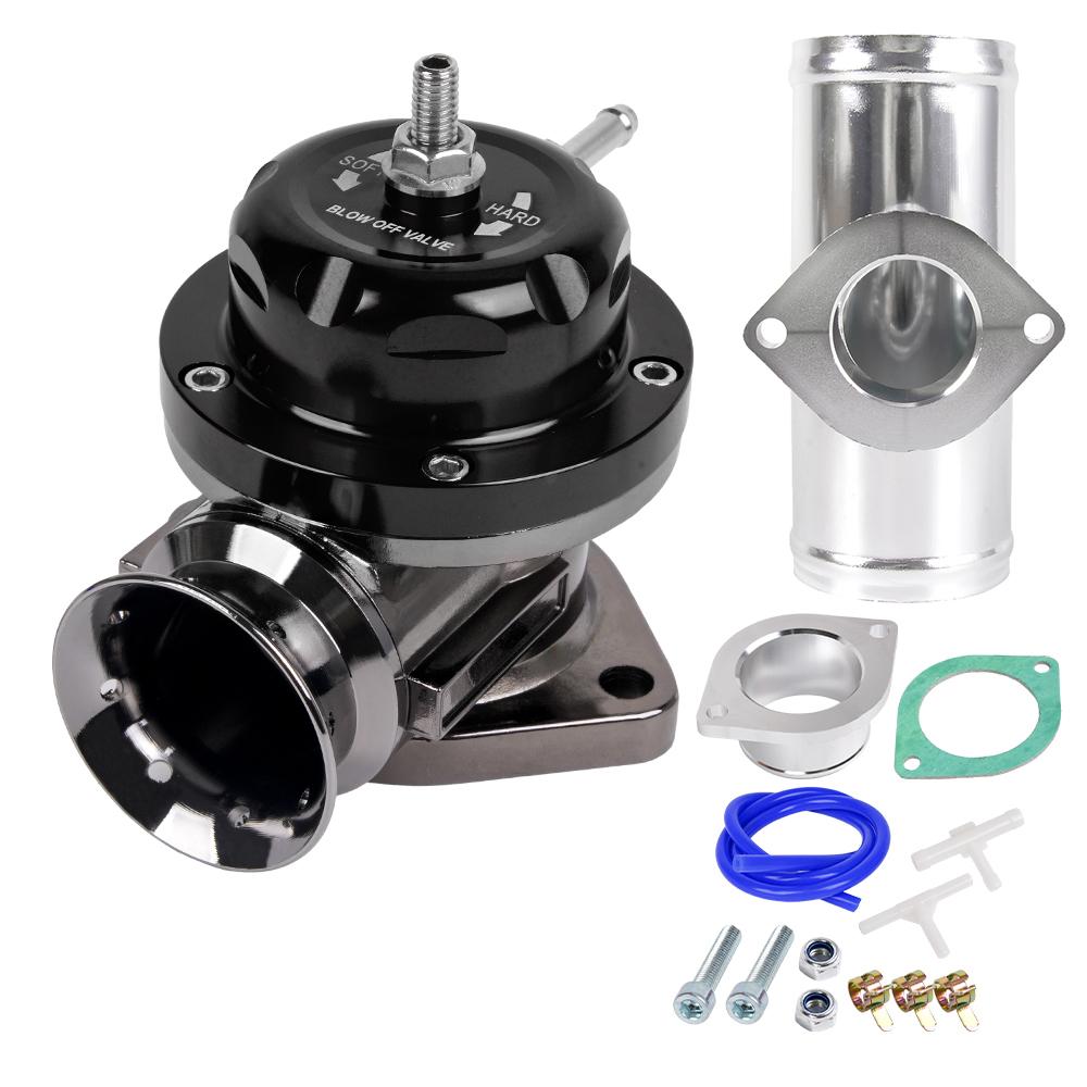 Bartoo-Alüminyum Tip-RS Turbo Blow Off Valfi Evrensel 2.5" 63mm BOV Flanş Boru Kiti ile BOV129