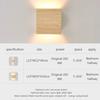 New Enhance Your Space with the Exquisite and Sophisticated Original Nordic Square LED Wall Sconce Lamp In Warm Walnut. Ideal Fo