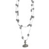 Women's Gray Imitation Pearl Spaceship Pendant Multi-Layer Clavicle Necklace - Trendy High-End Design