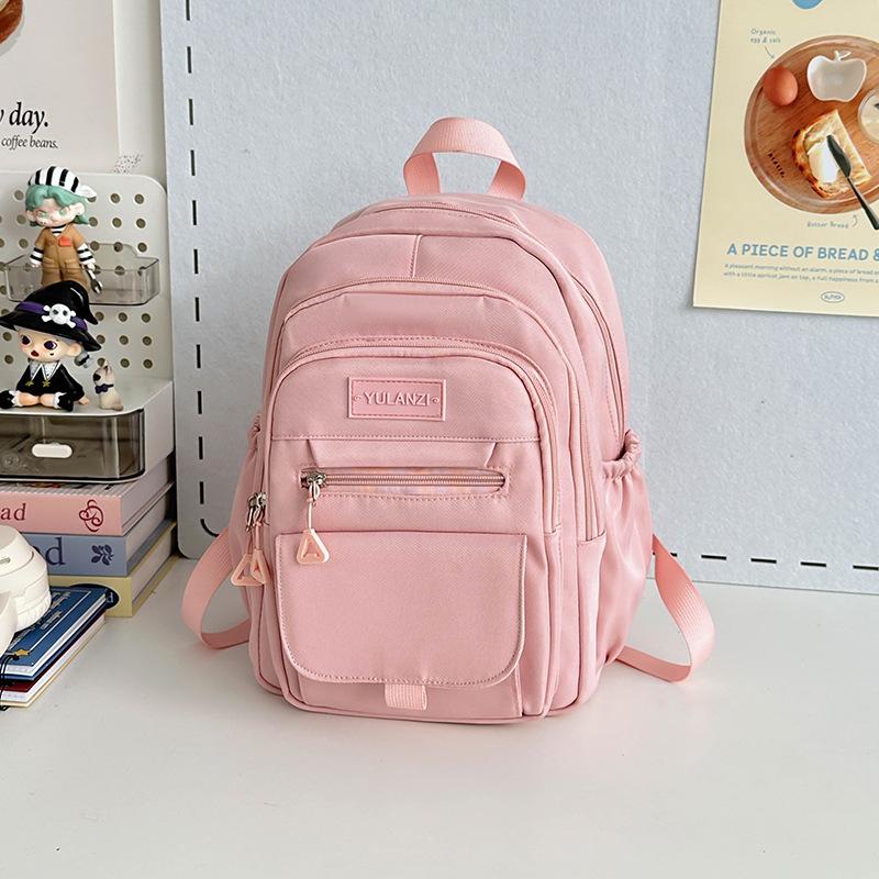 Schoolbag high-value junior high school large-capacity schoolbag female high school college student niche backpack simple versatile computer backpack