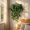 Plastic Fake Hanging Plants Handmade Artificial Simulation Greenery Lifelike Decorative Realistic Vine Plants Wall Decoration