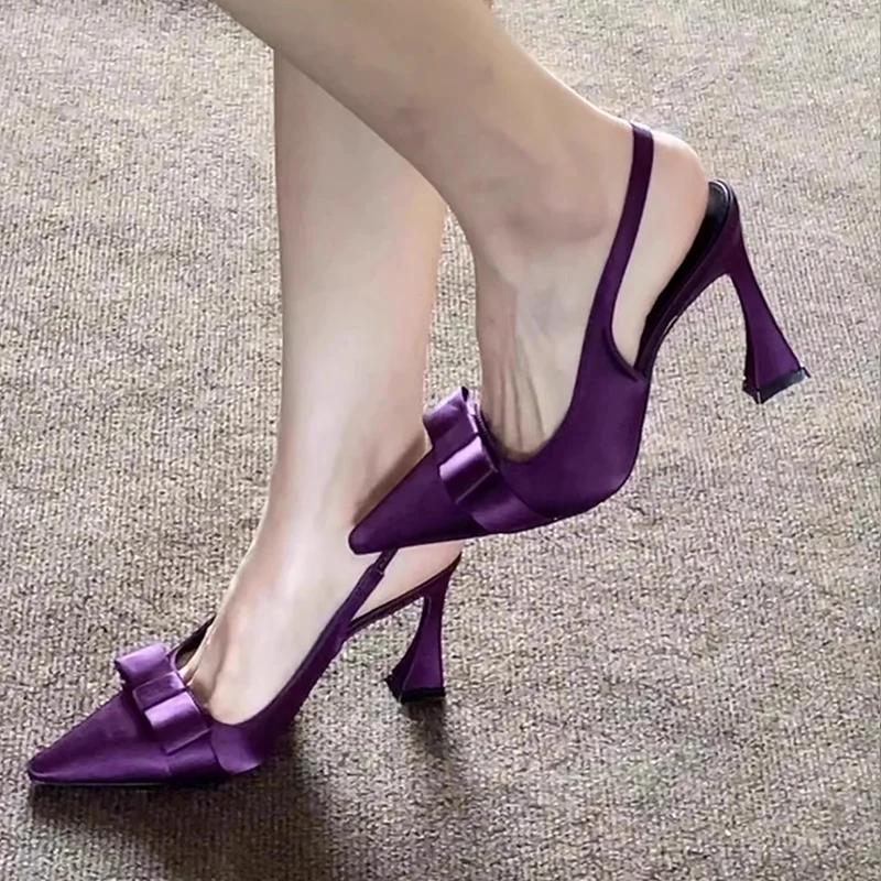 Fashion Women Pointed Toe High Heels Shoes Sexy Stilettos Sandals Dress Elegant Woman Pumps 2025 Trend Summer Cozy Casual Female Zapatos