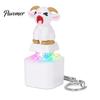 Animal Decompression Keychain 1/2/3Pcs Screaming Goat Keyboard Fidget Toy, Rechargeable Sheep Finger Clicker Toy with Light Sound, Push Button Stress