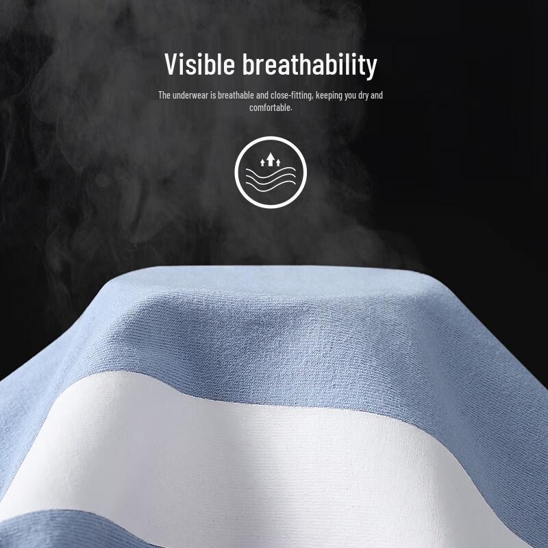 Langsha Men's Cotton Anti-bacterial Breathable Boxer Briefs