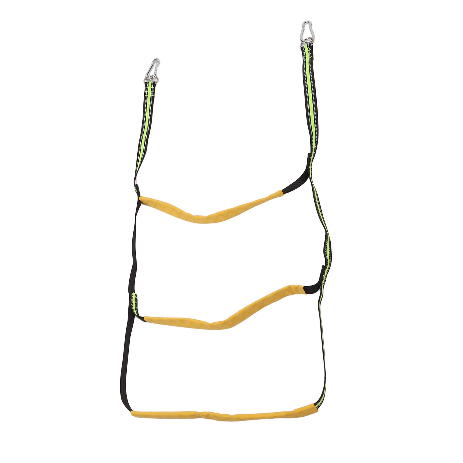 

Marine Rope Ladder Foldable 3 Steps Strong Load Bearing Inflatable Boat Rope Ladder for Canoeing Kayak Motorboat