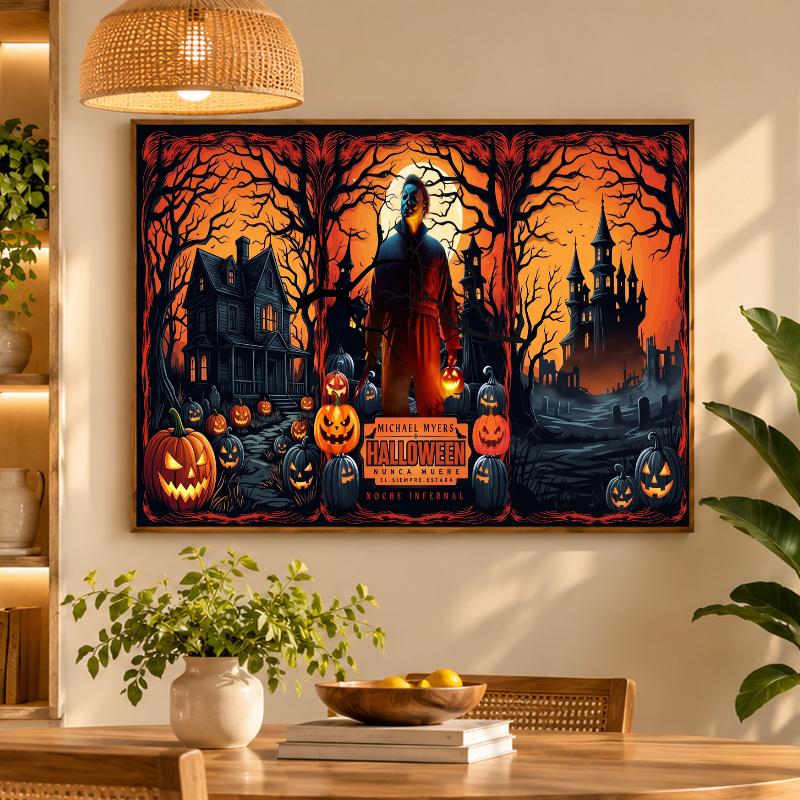 5D Diamond Painting Halloween Michael Myers DIY Full Drill Diamond Art Kit Home Decoration