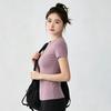 Quick-drying Slim-fitting Short-sleeved Women's High-elastic, Breathable and Thin Skin-friendly Pilates Running Versatile Sports Top