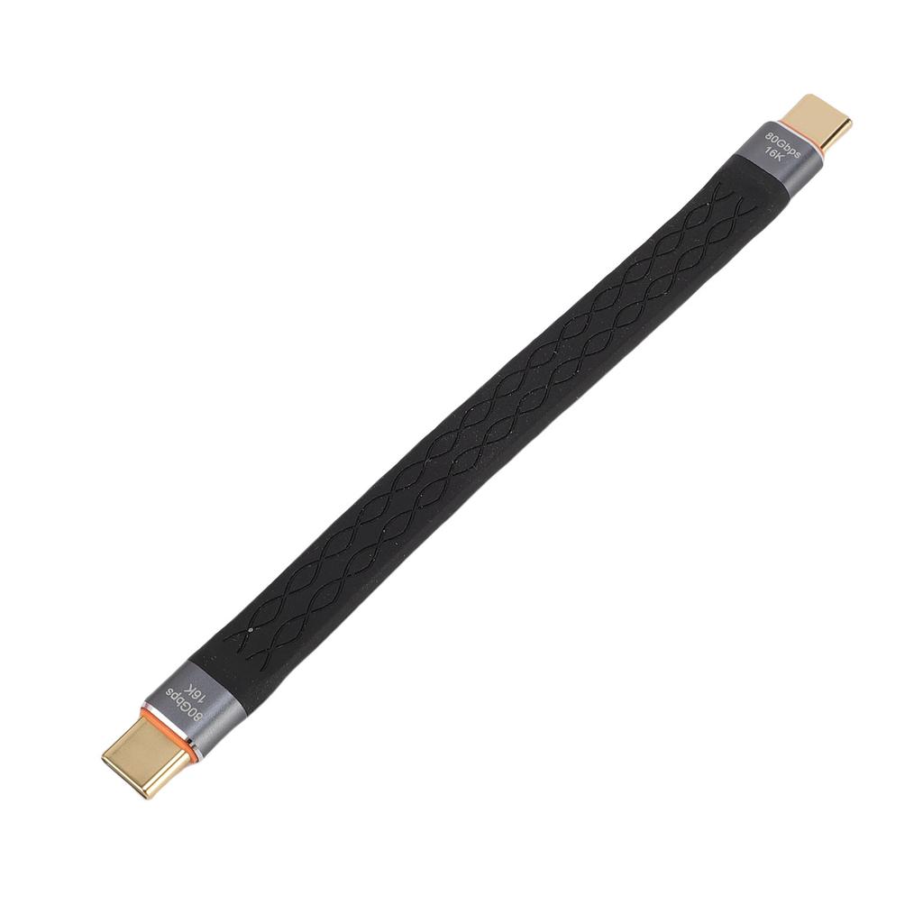 Short USB C Cable Fit for Thunderbolt 5 4 3 Cell Phone Laptop Computer 80Gbps 16K 60Hz 240W Fast Charging USB C to USB