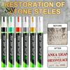 Memorial Inscription Marker Tombstone Pen with 3mm Tip Waterproof Fade-Resistant for Faded Restoration Granite Marble Repair Quick-Dry Stone