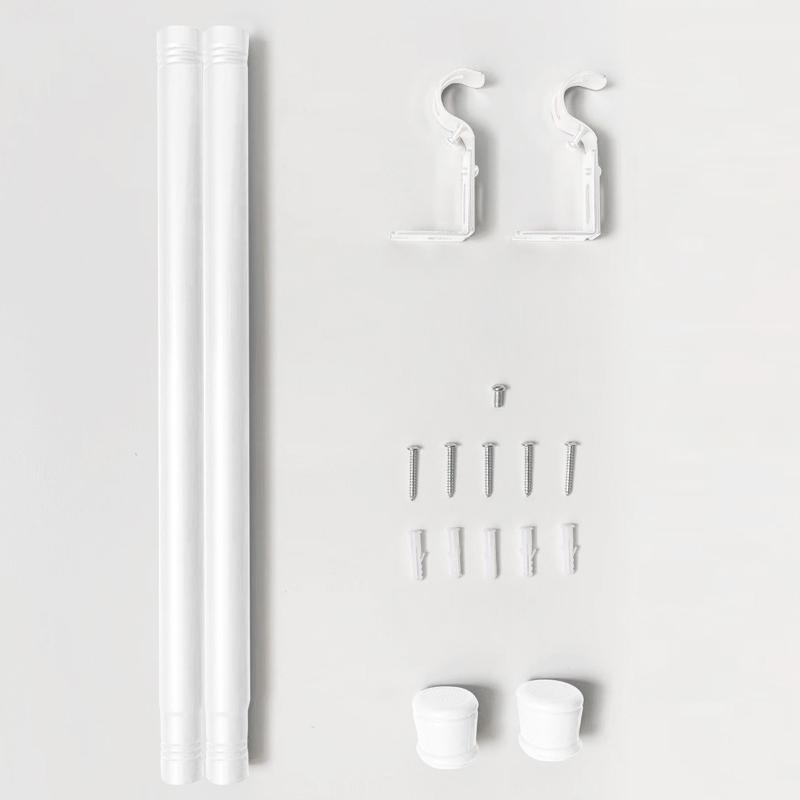 Roman Rod Metal Wrought Iron Rods Thickened Aluminum Alloy Spliced Curtain Rod for Windows Curtain Track Curtain Frame