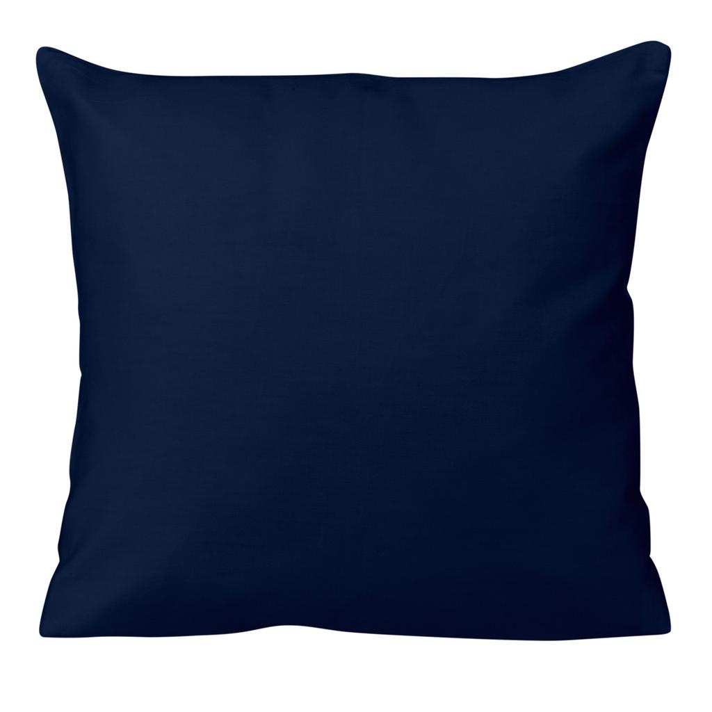 40x40 cotton satin pillowcase, navy blue, plain