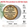 2D Flat, 1pc 7.87*7.87 Inch Round French Aluminum Sign, Vintage Decorative Plaque About "Lessons of the Past", "Life Philosophy" Decorative Plaque