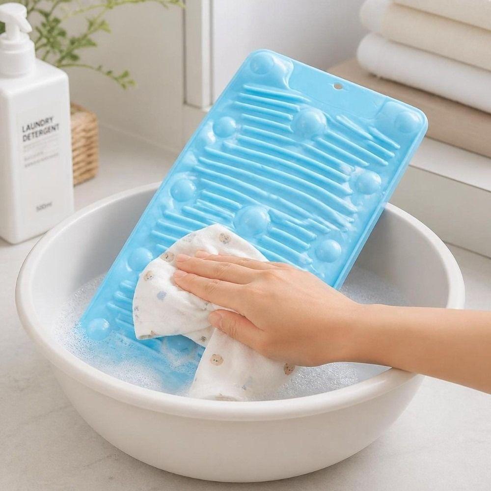 Foldable Design Laundry Washboard Suction Cups Scrubbing Board  Hand Washing Delicates