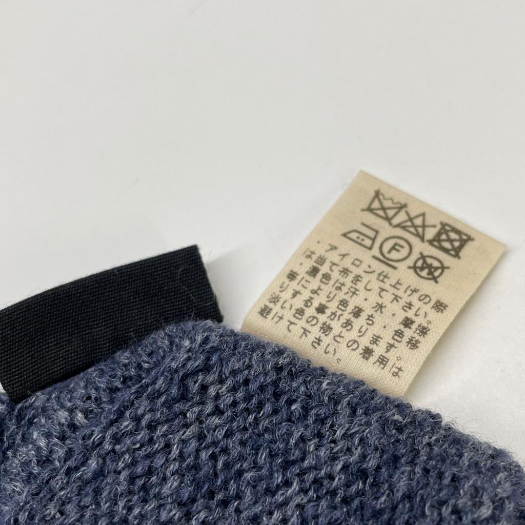 Babaghuri J0512KB601 100% Linen Knit Tops L IndigoUsed