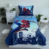 Pościel 140X200 Spider-Man Człowiek Pająk Niebieska Poszewka 70X90 Jf 02
