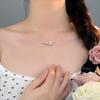 Exquisite Full Diamond Smile Necklace for Women, Light Luxury, High Grade, Fashion Design, Collar Chain