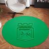Atlético Nacional (14) Runder Büroteppich Dekorativer Bodenteppich für Büro Schlafzimmer Wohnzimmer und Wohnbereich