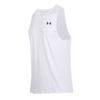 Under Armour Round Neck Logo Print Quick Dry Soft Sweat Absorbing Fitted Sleeveless Tank Top Men Tops White 1382795-100