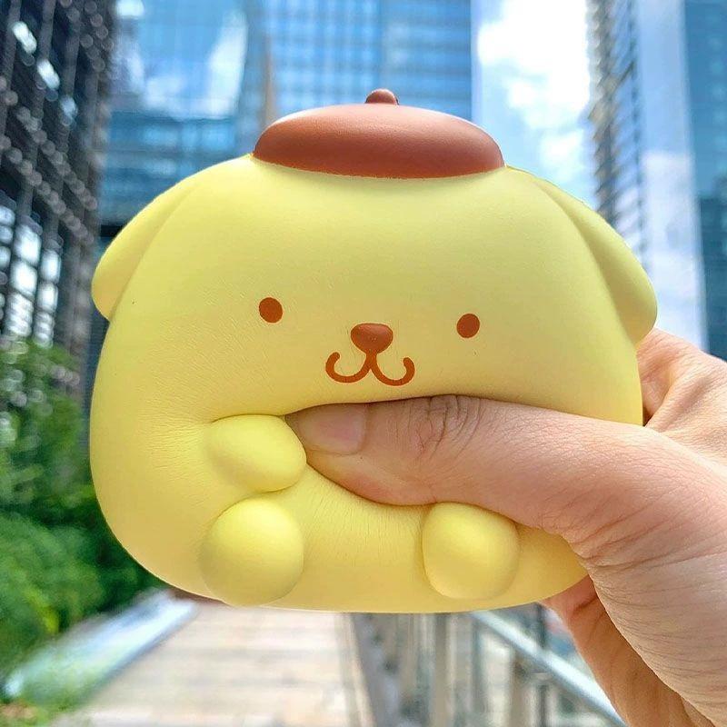 Squishy Toys Hello Kitty Squeeze Fidget Toys Kawaii Soft Kuromi Relief Stress Toys Cartoon Slow Rising Anime Birthday Party Gift