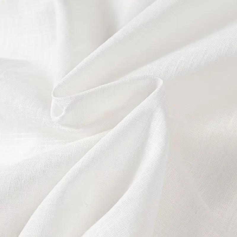 2025 Sommer Hvite Snøreskjorter for Kvinner Elegant Løs Langermet V-hals Bluse Dame Ensfarget Casual Street Chic dame Topper