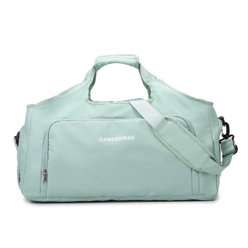 Simple and fresh fitness bag dry and wet separation sports fitness bag going out for travel portable belt shoe compartment simple luggage bag